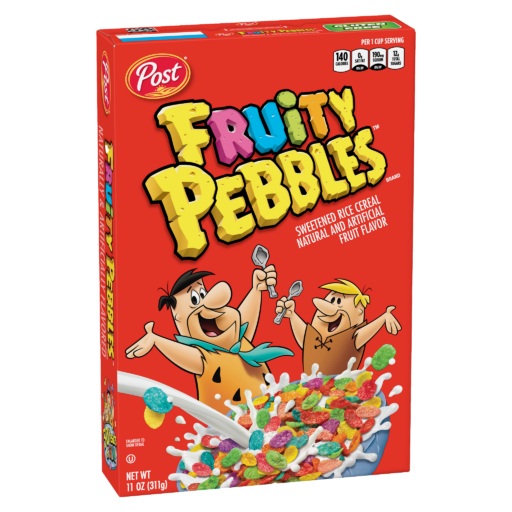 Fruity PEBBLES cereal packaging